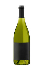 Image showing White Wine Bottle, Champagne bottle isolated on a white background