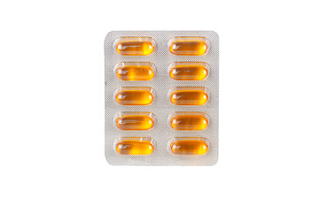 Image showing Pills in blister packs as a background