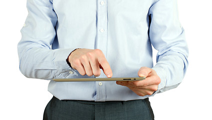 Image showing hands with tablet pc