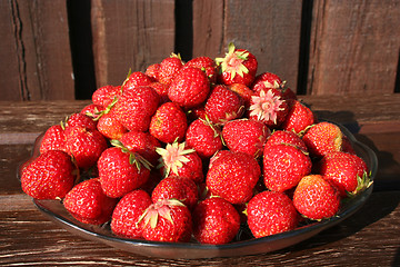 Image showing Fresh strawberries