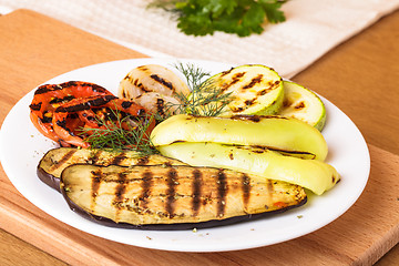 Image showing Grilled vegetables