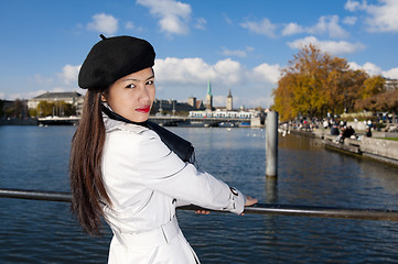 Image showing pretty asian in zurich