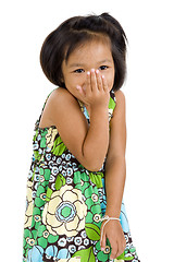 Image showing shy asian girl