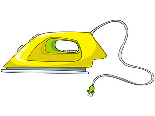 Image showing Cartoons Home Appliences Flat Iron