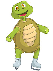 Image showing Funny Turtle. Skater.