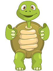 Image showing Funny Turtle. Funky.