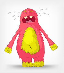 Image showing Funny Monster. Cry.