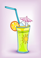 Image showing Cartoon Food Drink Cocktail