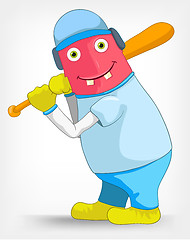 Image showing Funny Monster. Baseball.