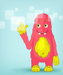 Image showing Funny Monster. Touch Screen.