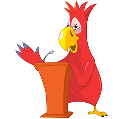 Image showing Funny Parrot. Presentation.