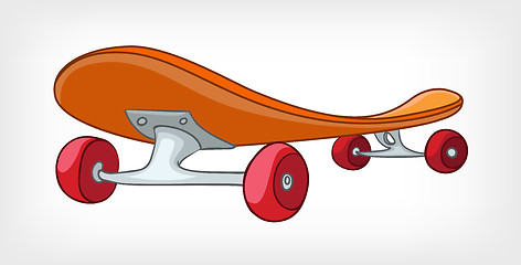 Image showing Cartoon Home Miscellaneous Skateboard