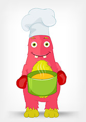 Image showing Funny Monster. Chef.