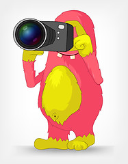 Image showing Funny Monster. Photographer.