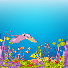 Image showing Ocean Underwater Cartoon