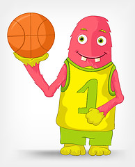 Image showing Funny Monster. Basketball.