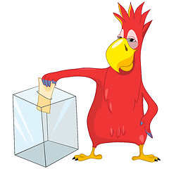 Image showing Funny Parrot. Election.