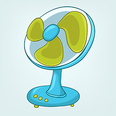 Image showing Cartoons Home Appliences Fan