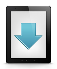 Image showing Tablet PC. Vector EPS 10.