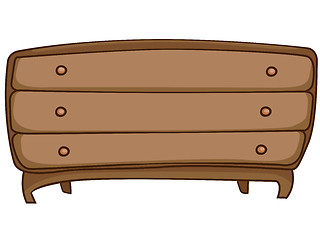 Image showing Cartoon Home Furniture Chest of Drawers