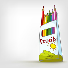 Image showing Cartoon Home Miscellaneous Pencil Set