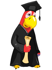 Image showing Funny Parrot. Student.