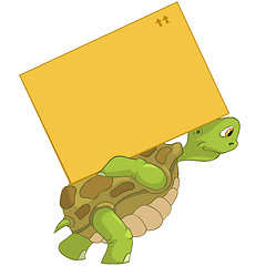 Image showing Funny Turtle. Delivery.