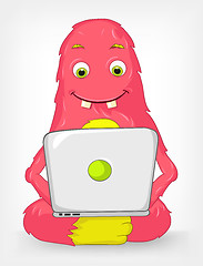 Image showing Funny Monster. Coder.