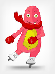 Image showing Funny Monster. Skater.