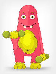Image showing Funny Monster. Gym.