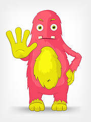 Image showing Funny Monster. Stop.