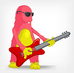 Image showing Funny Monster. Rock Star.