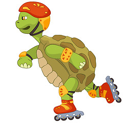 Image showing Funny Turtle. Roller.
