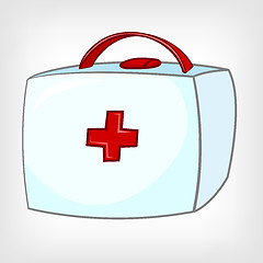 Image showing Cartoon Home Medical Kit