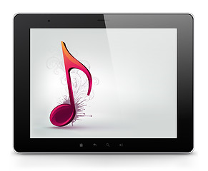 Image showing Tablet PC. Vector EPS 10.