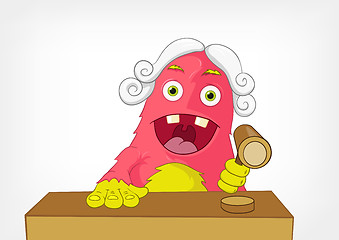 Image showing Funny Monster. Judge.