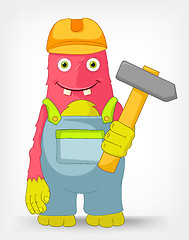 Image showing Funny Monster. Contractor.
