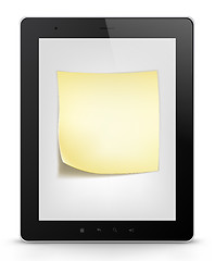 Image showing Tablet PC. Vector EPS 10.