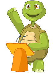 Image showing Funny Turtle. Presentation.