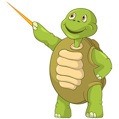 Image showing Funny Turtle. Showing.