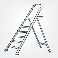 Image showing Cartoon Home Miscellaneous Ladder