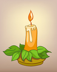 Image showing Cartoons Decoration Candle