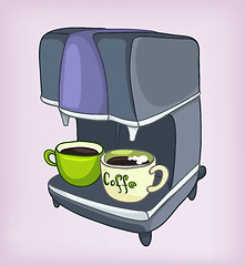 Image showing Cartoons Home Appliences Coffee Maker