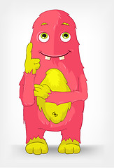 Image showing Funny Monster. Thinking.