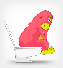 Image showing Funny Monster. WC.