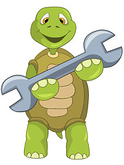 Image showing Funny Turtle. Support.