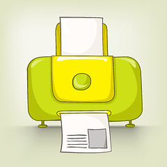 Image showing Cartoons Home Appliences Printer