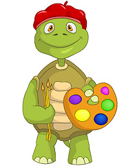 Image showing Funny Turtle. Artist.