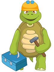 Image showing Funny Turtle. Contractor.