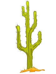 Image showing Cartoon Nature Plant Cactus